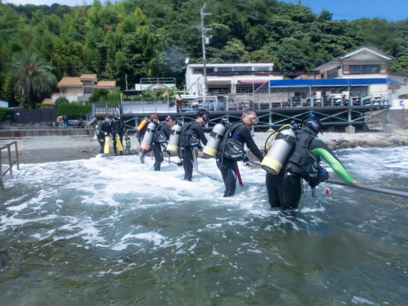 東伊豆の宇佐美にてダイブマスター講習のリアクティベートワークショップを実施しました