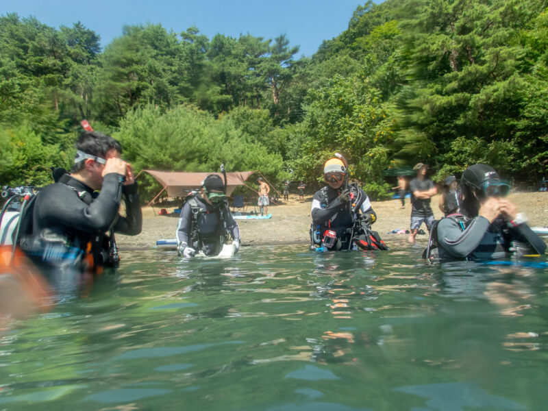 伊豆大島ツアー中止・・・からの本栖湖ダイビングツアー