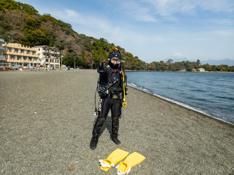 冬の平日の１泊２日・オープンウォーターダイバー講習