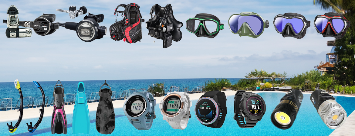 ダイビング器材の試用