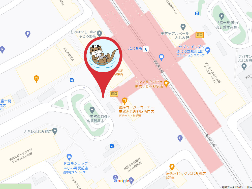 ふじみ野駅の集合場所の地図